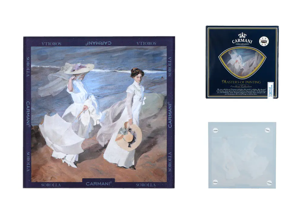 ⁨Podkładka szklana - J. Sorolla, Spacer brzegiem morza (CARMANI)⁩ w sklepie Wasserman.eu