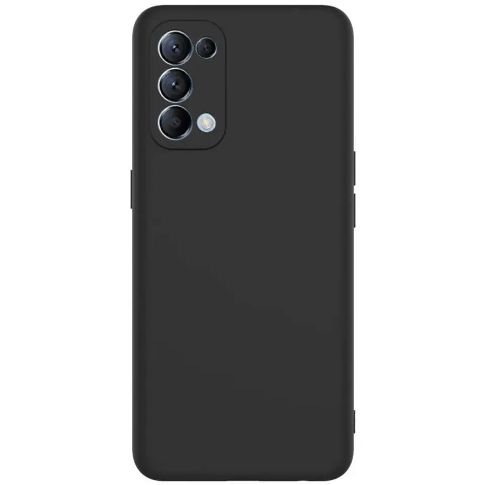 ⁨Etui OPPO RENO 5 4G / 5G Back Żel Matt czarne⁩ w sklepie Wasserman.eu