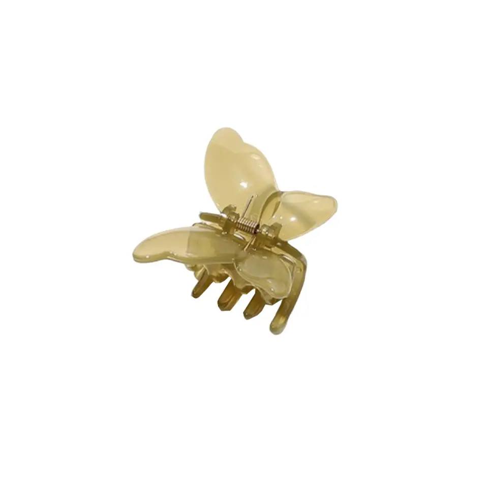 Spinka do włosów klamra motylek przezroczysty zieleń 6 cm SP244ZIE w sklepie Wasserman.eu