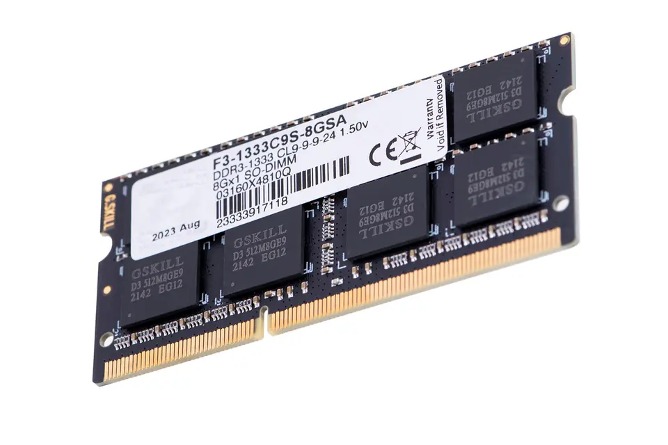 ⁨G.Skill 8GB DDR3 DIMM Kit memory module 1 x 8 GB 1333 MHz⁩ at Wasserman.eu