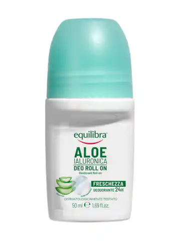 ⁨EQUILIBRA Aloe Dezodorant roll-on z aloesem i kwasem hialuronowym 50ml⁩ w sklepie Wasserman.eu