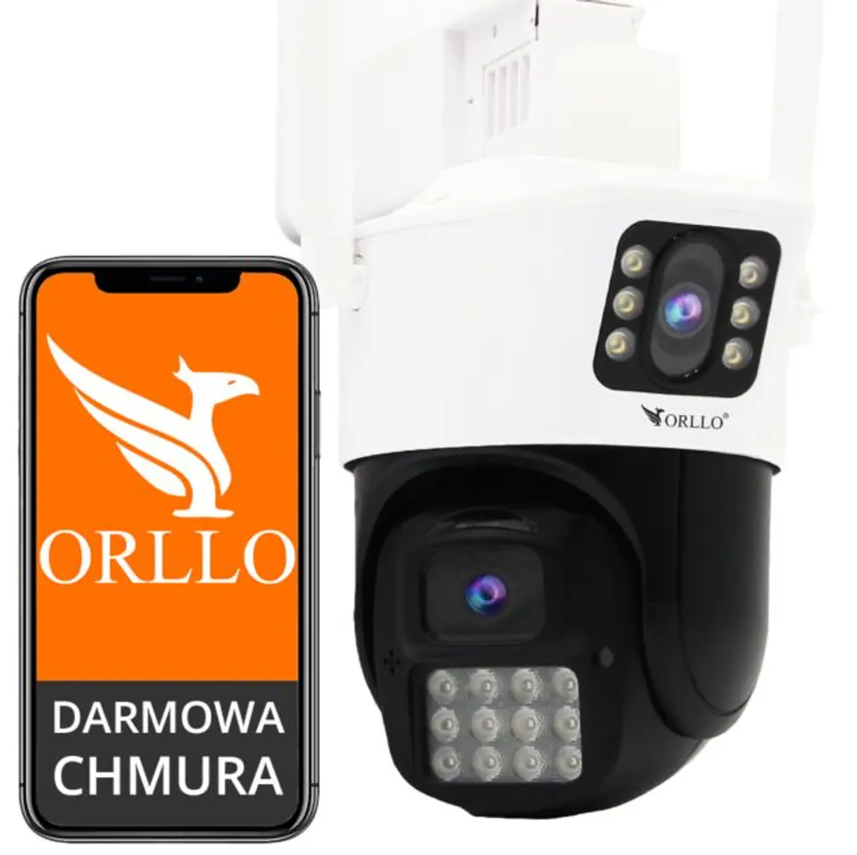 ⁨Kamera IP Orllo Z19 dual obrotowa zewnętrzna Wi-Fi 2Mpx⁩ w sklepie Wasserman.eu