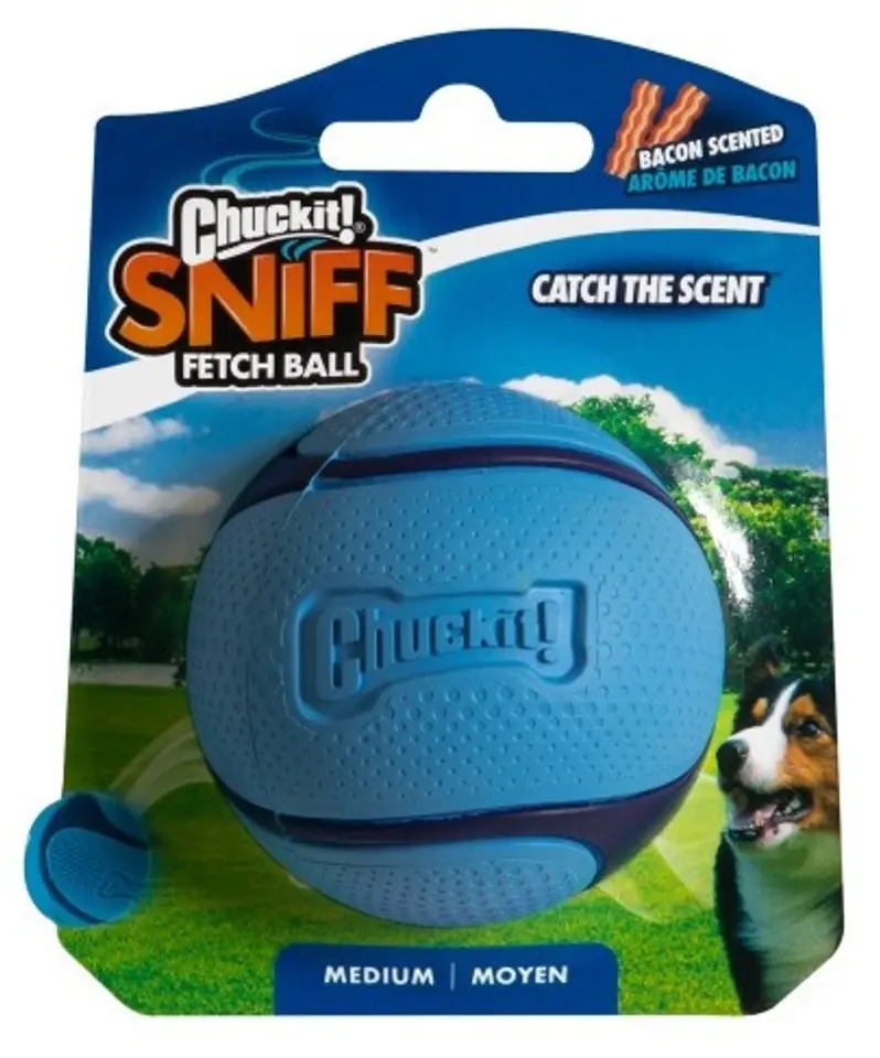 ⁨Chuckit! Sniff Fetch Ball Bacon Medium [33207]⁩ w sklepie Wasserman.eu