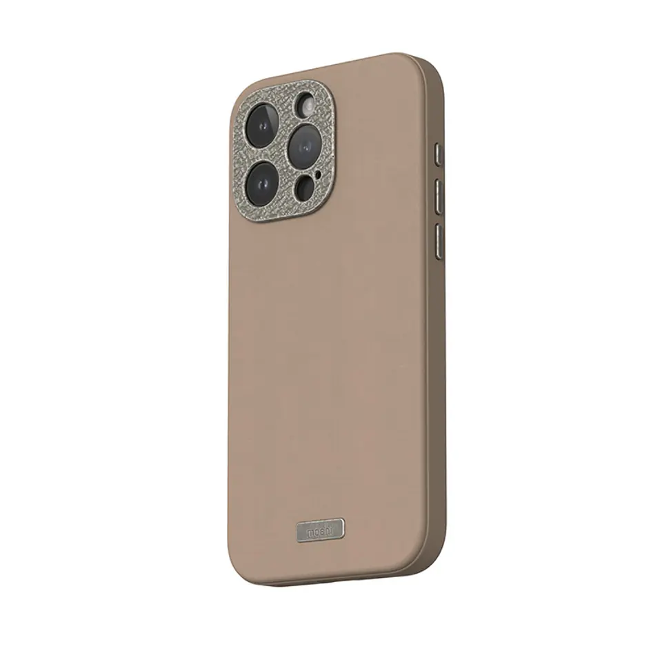 ⁨Moshi Napa MagSafe - Skórzane etui iPhone 15 Pro (Woodsmoke Brown)⁩ w sklepie Wasserman.eu