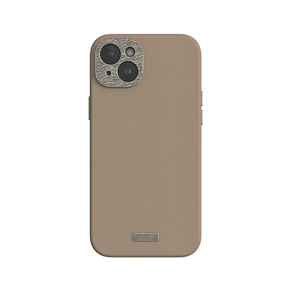 ⁨Moshi Napa MagSafe - Skórzane etui iPhone 15 Plus (Woodsmoke Brown)⁩ w sklepie Wasserman.eu