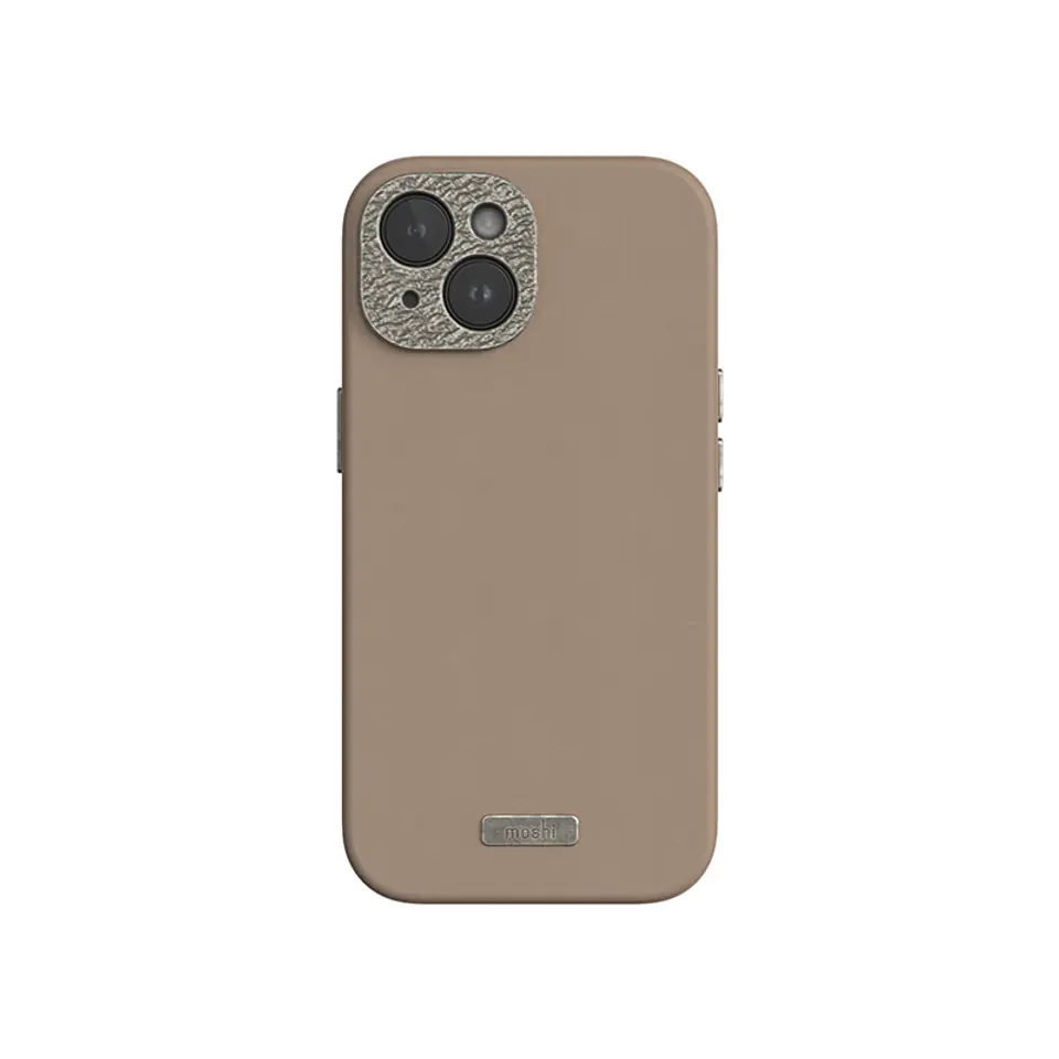 ⁨Moshi Napa MagSafe - Skórzane etui iPhone 15 (Woodsmoke Brown)⁩ w sklepie Wasserman.eu