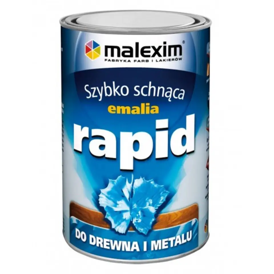 ⁨SZYBKO SCHNĄCA EMALIA ALKIDOWA RAPID BIAŁY MAT 0.7L⁩ w sklepie Wasserman.eu