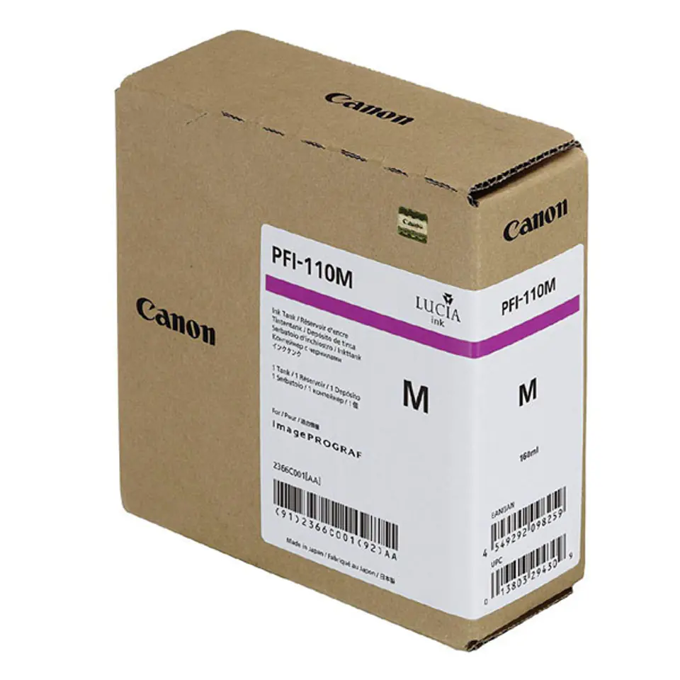 ⁨Canon oryginalny ink / tusz PFI-110 M, 2366C001, magenta, 160ml⁩ w sklepie Wasserman.eu