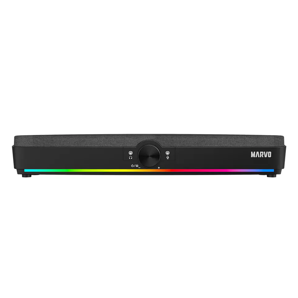 ⁨Marvo Soundbar SG-286, 2.0, 10W, czarny, regulacja głośności, podświetlenie RGB, USB/Bluetooth, 60Hz-20kHz⁩ w sklepie Wasserman.eu