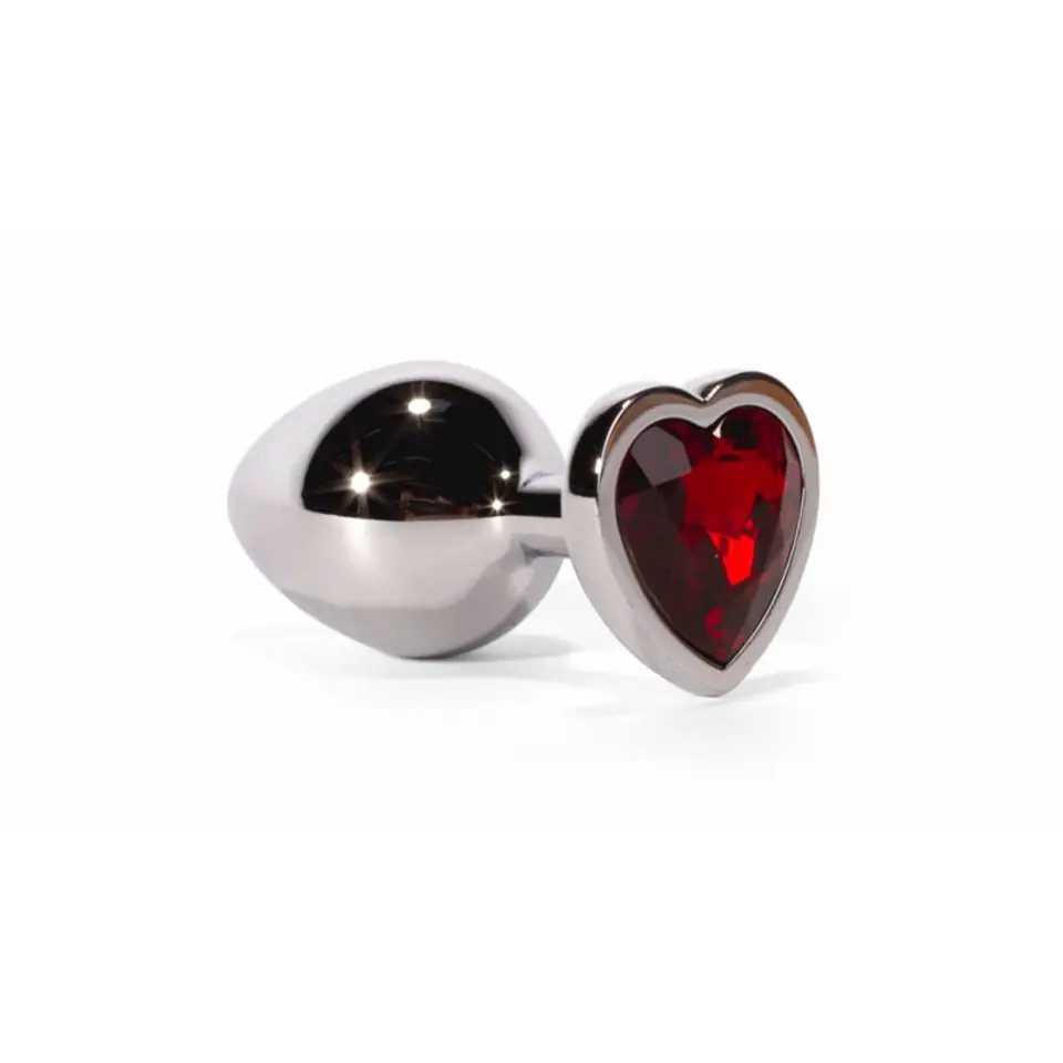 Korek analny Secret Shine Red Heart 8,2cm X-MEN w sklepie Wasserman.eu