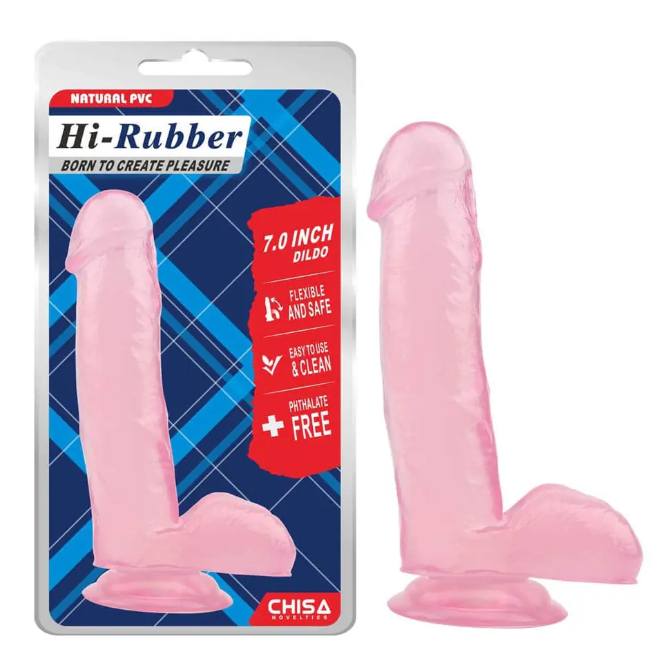 ⁨Dildo z przyssawką Hi-Rubber 17,5cm Chisa⁩ w sklepie Wasserman.eu