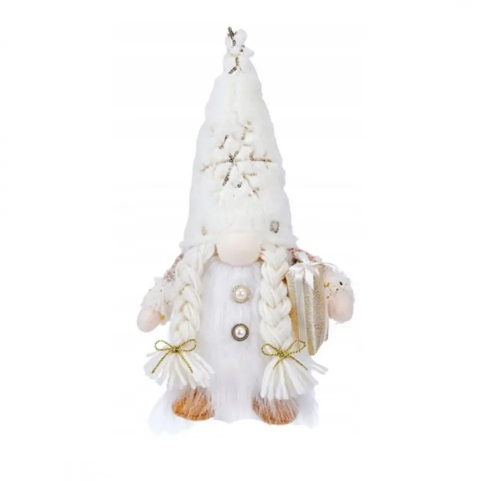 ⁨Christmas decoration - Glowing Dwarf - cream 1pc⁩ at Wasserman.eu