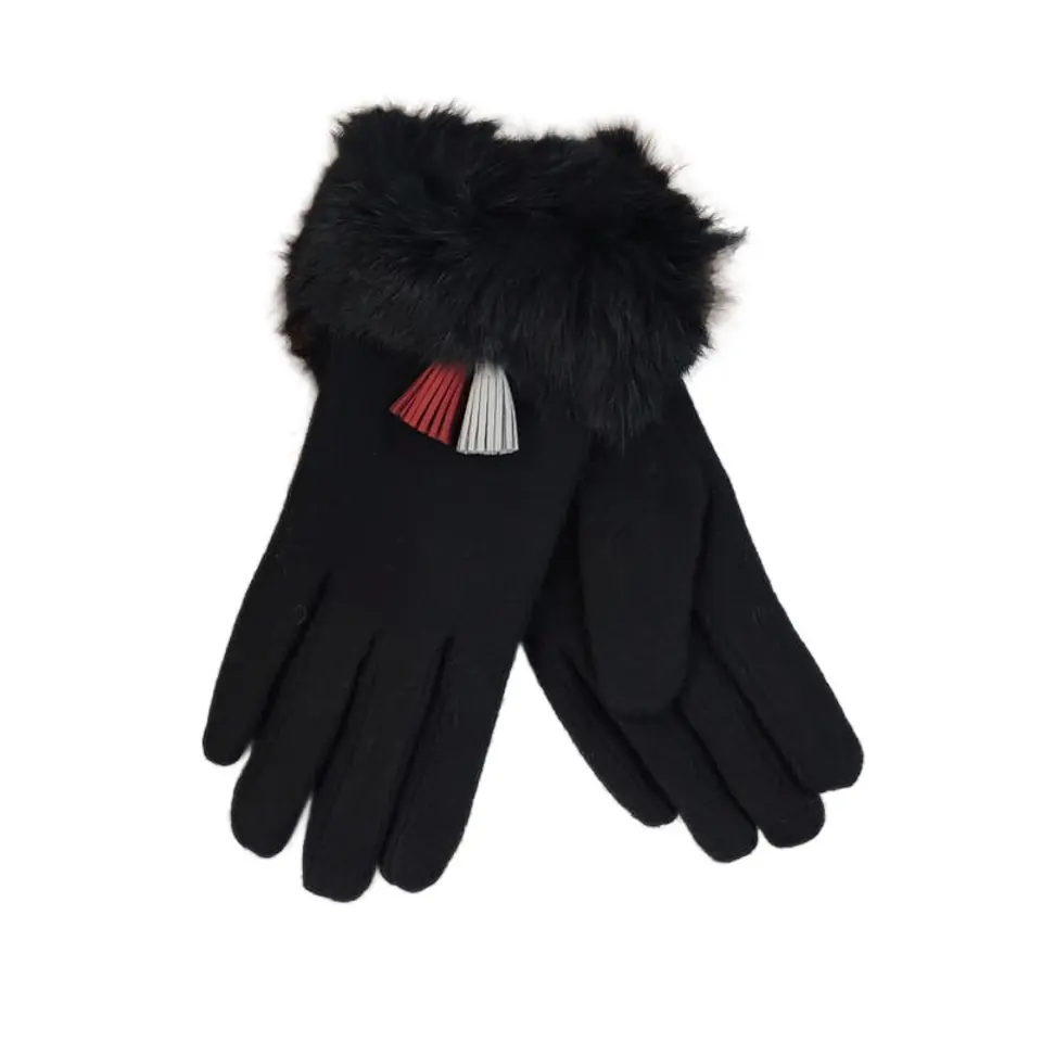 ⁨GLOVES GLAM FUR REK111CZ black⁩ at Wasserman.eu