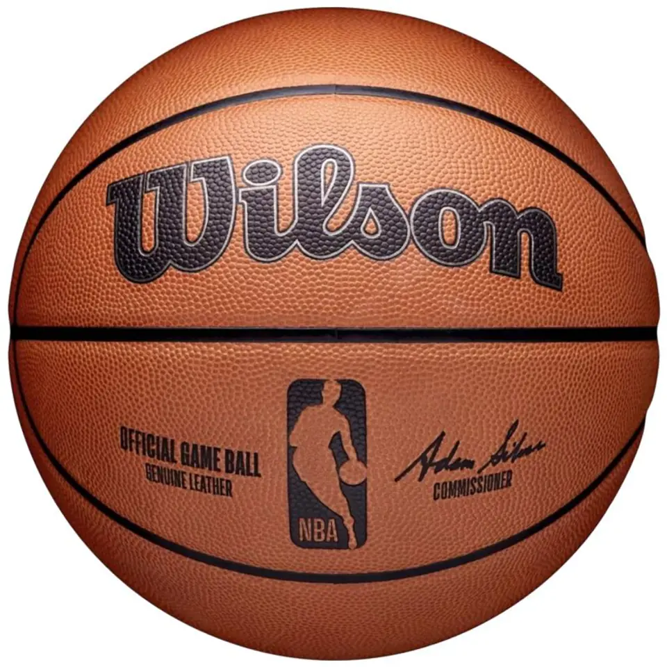 ⁨Piłka do koszykówki Wilson NBA Official Game Ball (kolor Pomarańczowy, rozmiar 7)⁩ w sklepie Wasserman.eu