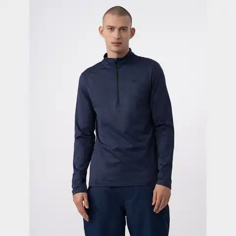 ⁨Bluza termoaktywna 4F M 4FAW23UBRUM036 (kolor Granatowy, rozmiar S)⁩ w sklepie Wasserman.eu