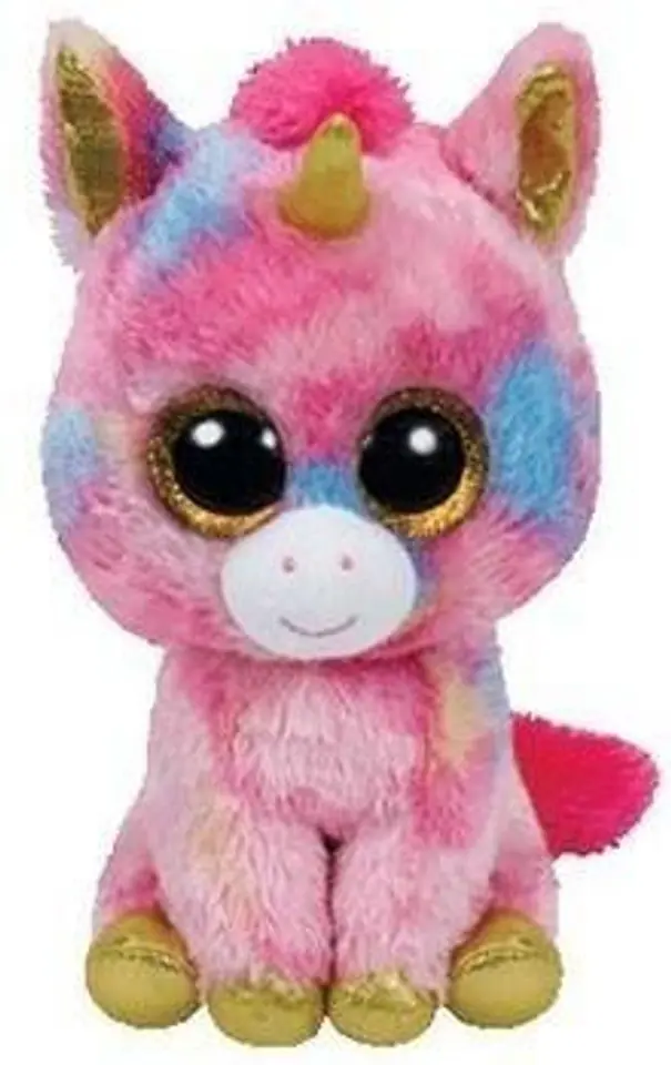 ⁨Plush toy TY Beanie Boos Fantasia multicolor unicorm 24 cm⁩ at Wasserman.eu