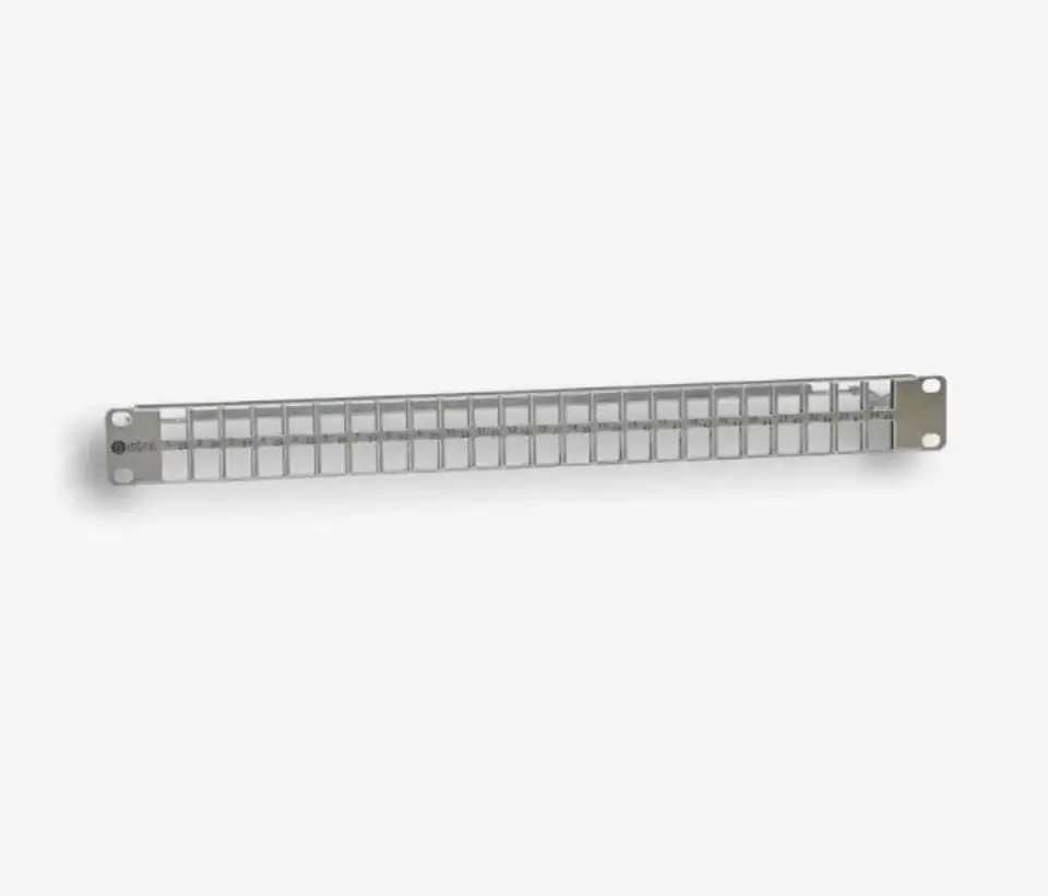 ⁨EMITERNET PANEL 19" 48XRJ45 STP (1U) FOR TOOL-LESS SOCKETS, SHIELDED, UNARMED, WITH SHELF⁩ at Wasserman.eu