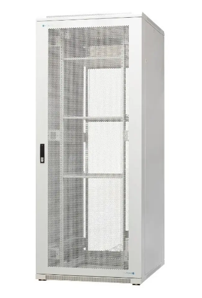 ⁨EMITERNET Free-standing frame server cabinet EmiterNet Top, 42U, front/rear doors, perforated sheet, 800x1000x1980mm (width/depth/height) EM/ND-8042⁩ at Wasserman.eu