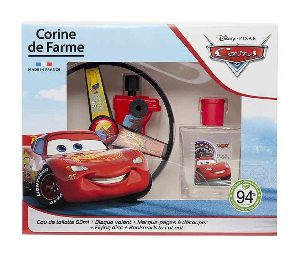⁨Corine De Farme Disney Zestaw prezentowy dla chłopców Cars 1op.⁩ w sklepie Wasserman.eu