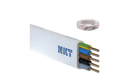 ⁨Przewód NKT instal YDYp 5x1,5 żo 450/750V /100m/⁩ w sklepie Wasserman.eu