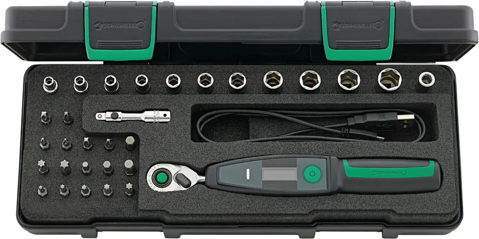 Zestaw narzędzi 1/4" z kluczem dynamometr. 1 - 20 Nm SENSOTORK 701, 33 elem., w walizce ABS STAHLWILLE w sklepie Wasserman.eu