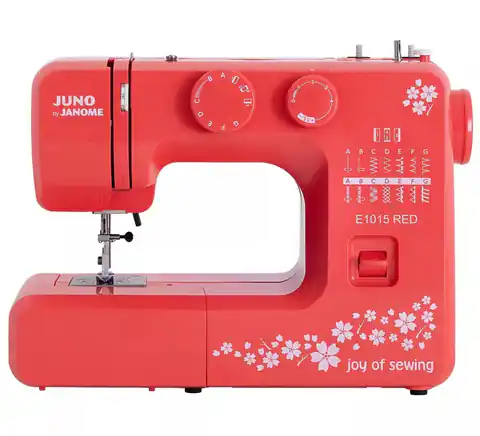 ⁨Janome Juno E1015 sewing machine red⁩ at Wasserman.eu