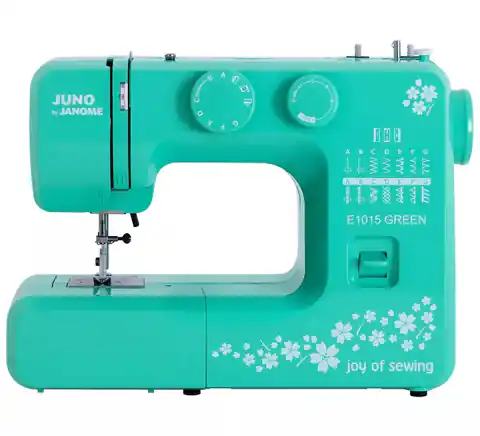 ⁨Janome Juno E1015 green sewing machine⁩ at Wasserman.eu