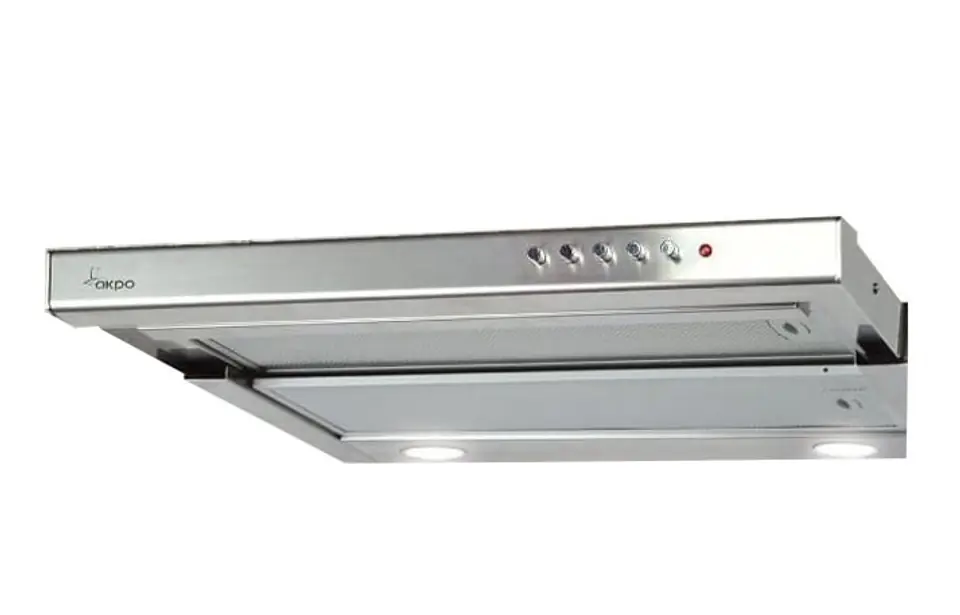 ⁨Okap podszafkowy teleskopowy AKPO WK-7 LIGHT 60 INOX (265,5 m3/h; 600mm; kolor inox) (WYPRZEDAŻ)⁩ w sklepie Wasserman.eu