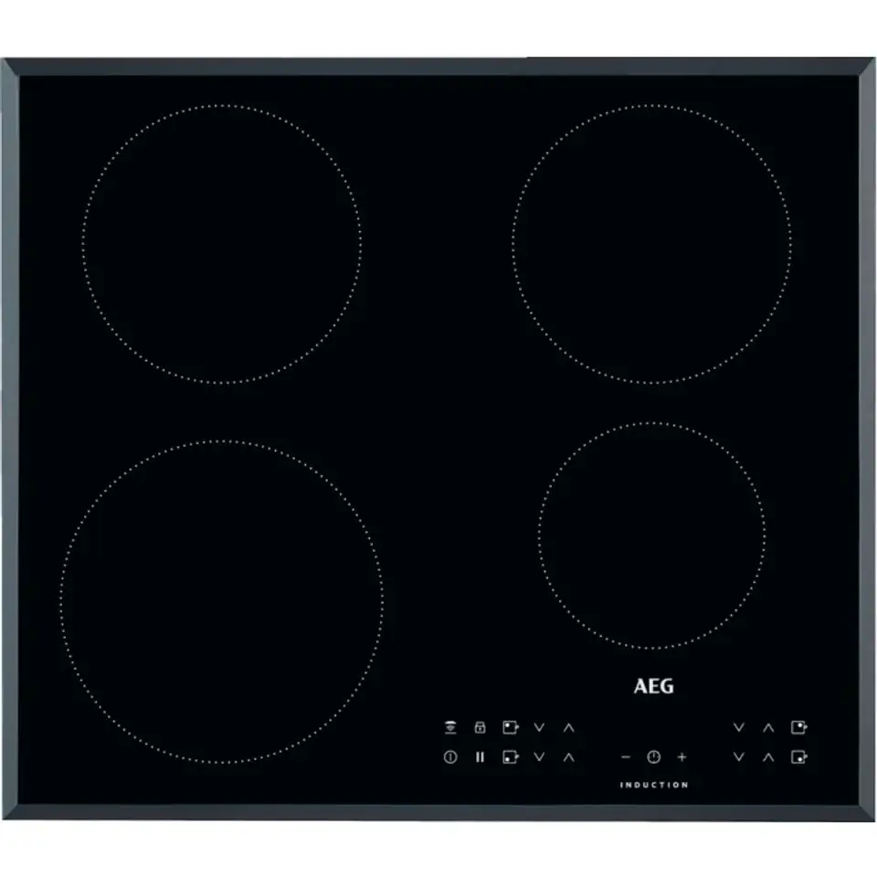 ⁨AEG IKB64301FB Black Built-in Zone induction hob 4 zone(s)⁩ at Wasserman.eu