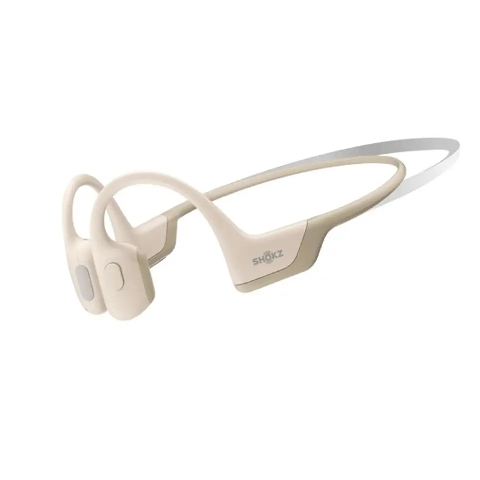 ⁨SHOKZ OpenRun Pro Headphones Wireless Ear-hook Sports Bluetooth Beige⁩ at Wasserman.eu