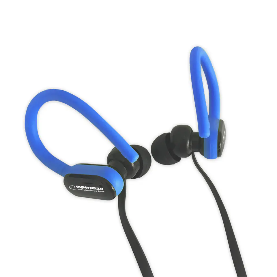 ⁨EH197KB Esperanza in-ear headphones with microphone eh197 black-blue⁩ at Wasserman.eu