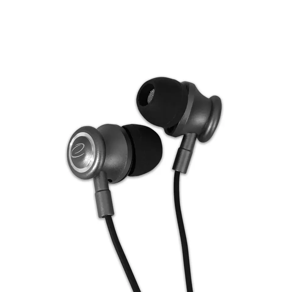 ⁨EH206K Esperanza in-ear headphones metal with microphone eh206 black⁩ at Wasserman.eu