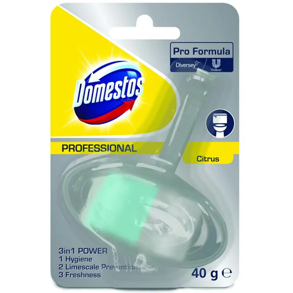 ⁨Zawieszka do WC DOMESTOS Professional 40 g CITRUS⁩ w sklepie Wasserman.eu