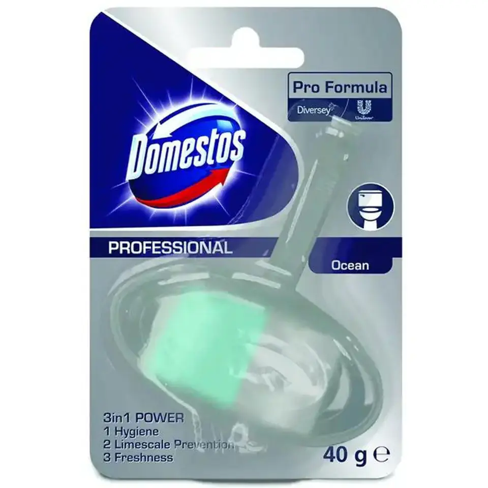 ⁨Zawieszka do WC DOMESTOS Professional 40 g OCEAN⁩ w sklepie Wasserman.eu