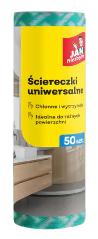 ⁨Sarantis Jan Niezbędny Ściereczki na rolce kolorowe  50szt⁩ w sklepie Wasserman.eu