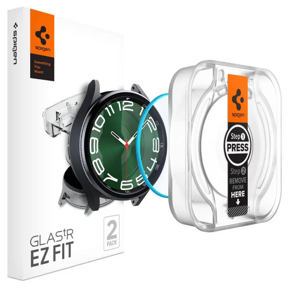 ⁨Szkło Hartowane SAMSUNG GALAXY WATCH 6 CLASSIC (47MM) Spigen GLAS.TR ”EZ-FIT” 2-PACK Clear⁩ w sklepie Wasserman.eu