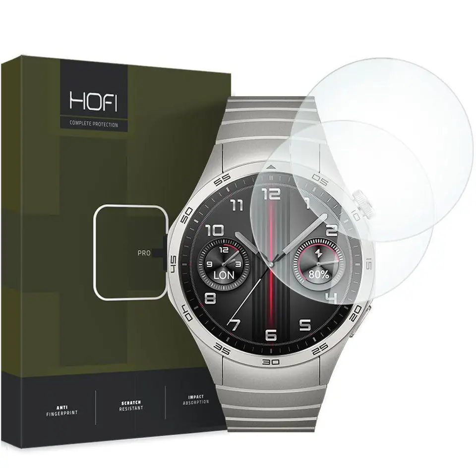 Szkło Hartowane HUAWEI WATCH GT 4 (46MM) HOFI Glass Pro+ 2-pack Clear w sklepie Wasserman.eu
