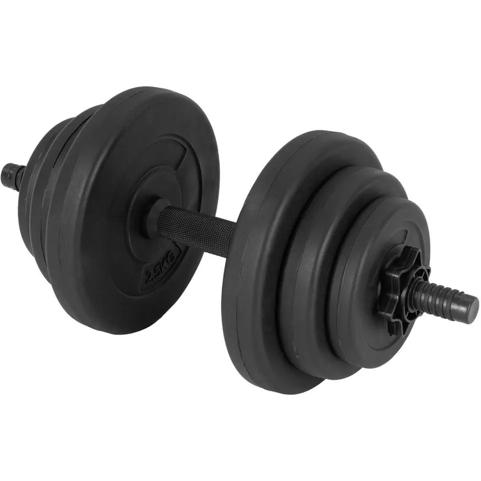 ⁨Black dumbbell up to 10 kg vinyl⁩ at Wasserman.eu