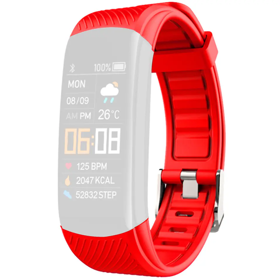 ⁨Pasek GIEWONT Fit&GO do GW200 GWP200-1 - Alert Red⁩ w sklepie Wasserman.eu