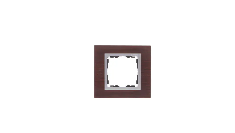 ⁨Simon 82 Single frame wooden wenge/ intermediate frame aluminium mat 82917-65⁩ at Wasserman.eu