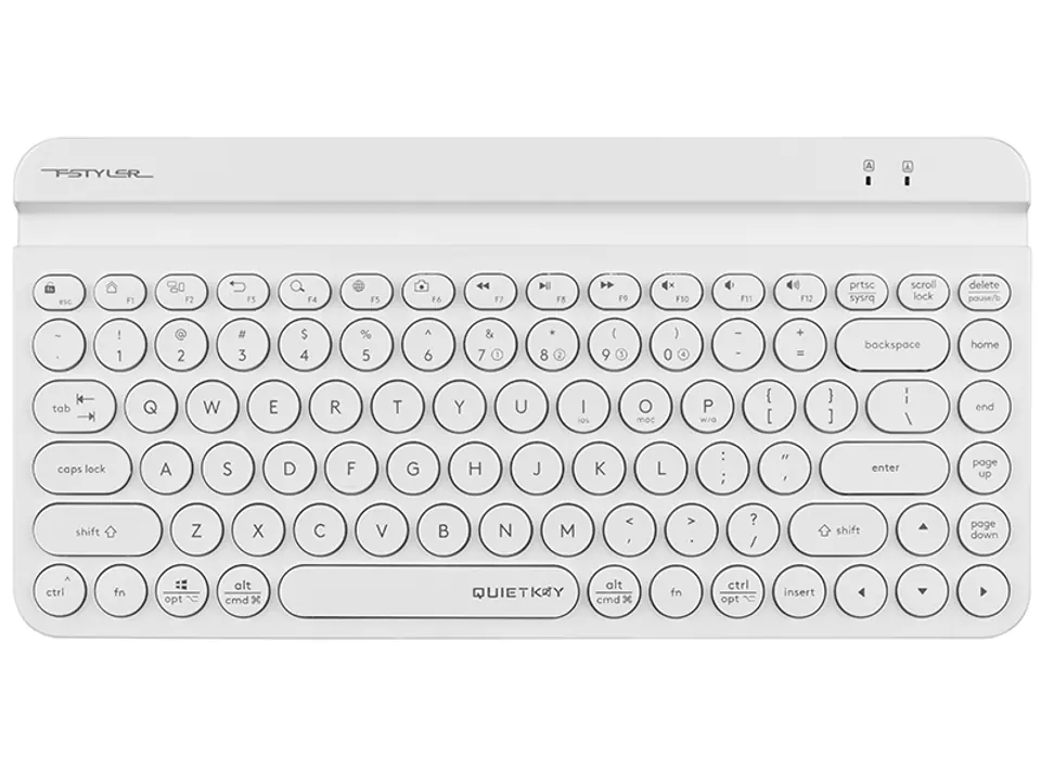 ⁨Wireless keyboard A4tech FSTYLER FBK30 White 2.4GHz+BT (Silent) A4TKLA47187⁩ at Wasserman.eu