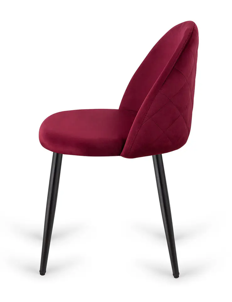 ⁨Krzesło tapicerowane GLORIA WINE VELVET⁩ w sklepie Wasserman.eu