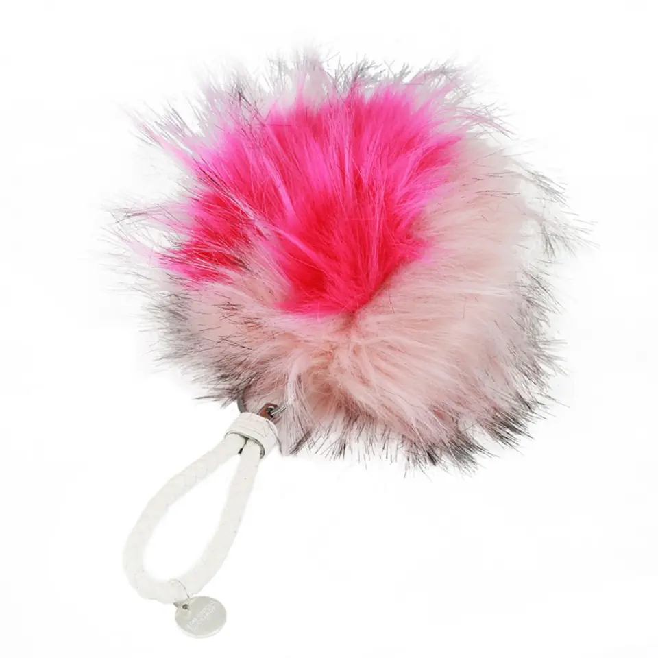 ⁨Maxi pink fluff keychain with salmon BRL9W3⁩ at Wasserman.eu