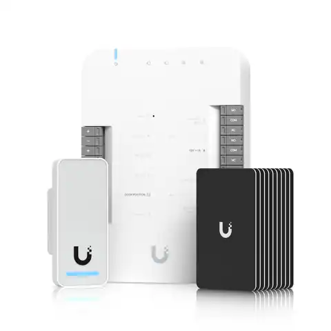 ⁨Ubiquiti UA-G2-SK | UniFi Access Starter Kit | G2 Access Reader + Hub + Cards (10 pieces)⁩ at Wasserman.eu