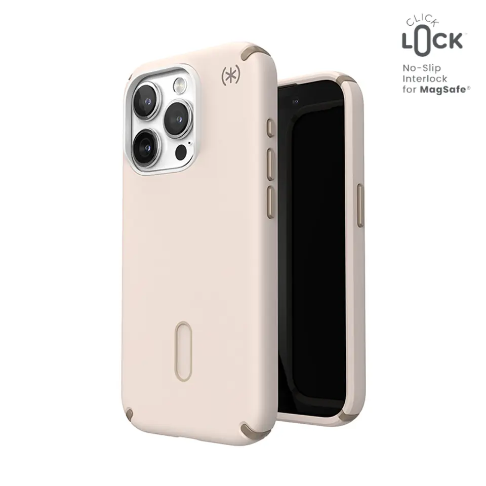 ⁨Speck Presidio2 Pro ClickLock & MagSafe - Etui iPhone 15 Pro (Bleached Bone / Heirloom Gold / Hazel Brown)⁩ w sklepie Wasserman.eu