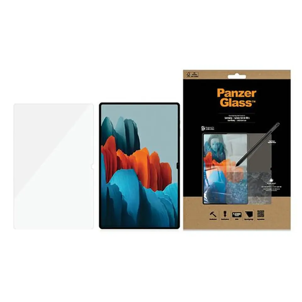 ⁨PanzerGlass E2E Super+ Samsung Tab S8 Ultra Case Friendly⁩ w sklepie Wasserman.eu