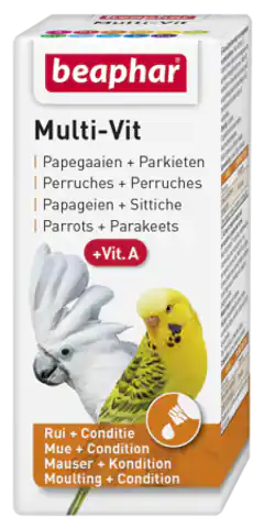 ⁨BEAPHAR MULTI-VIT PARROTS 20ML - preparat witaminowy dla papug⁩ w sklepie Wasserman.eu