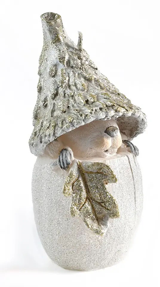 Świeca SKRZAT figurka 6x6x16cmparafinowa złota w sklepie Wasserman.eu