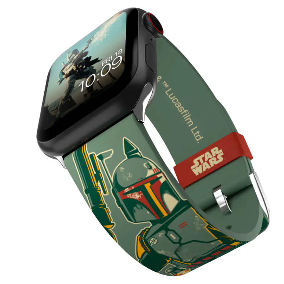⁨Star Wars - Pasek do Apple Watch 38/40/41/42/44/45/49 mm (Boba Fett)⁩ w sklepie Wasserman.eu