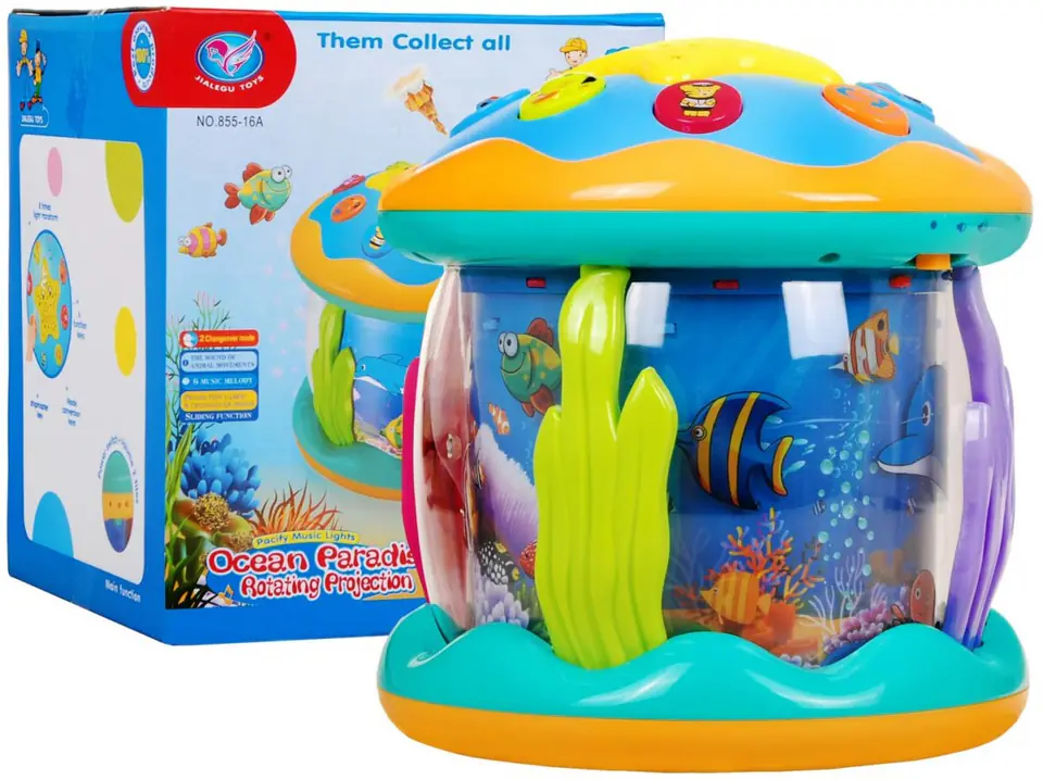 ⁨Projektor "Morski świat" dla dzieci 3+ Lampka Pozytywka Ułatwia zasypianie⁩ w sklepie Wasserman.eu